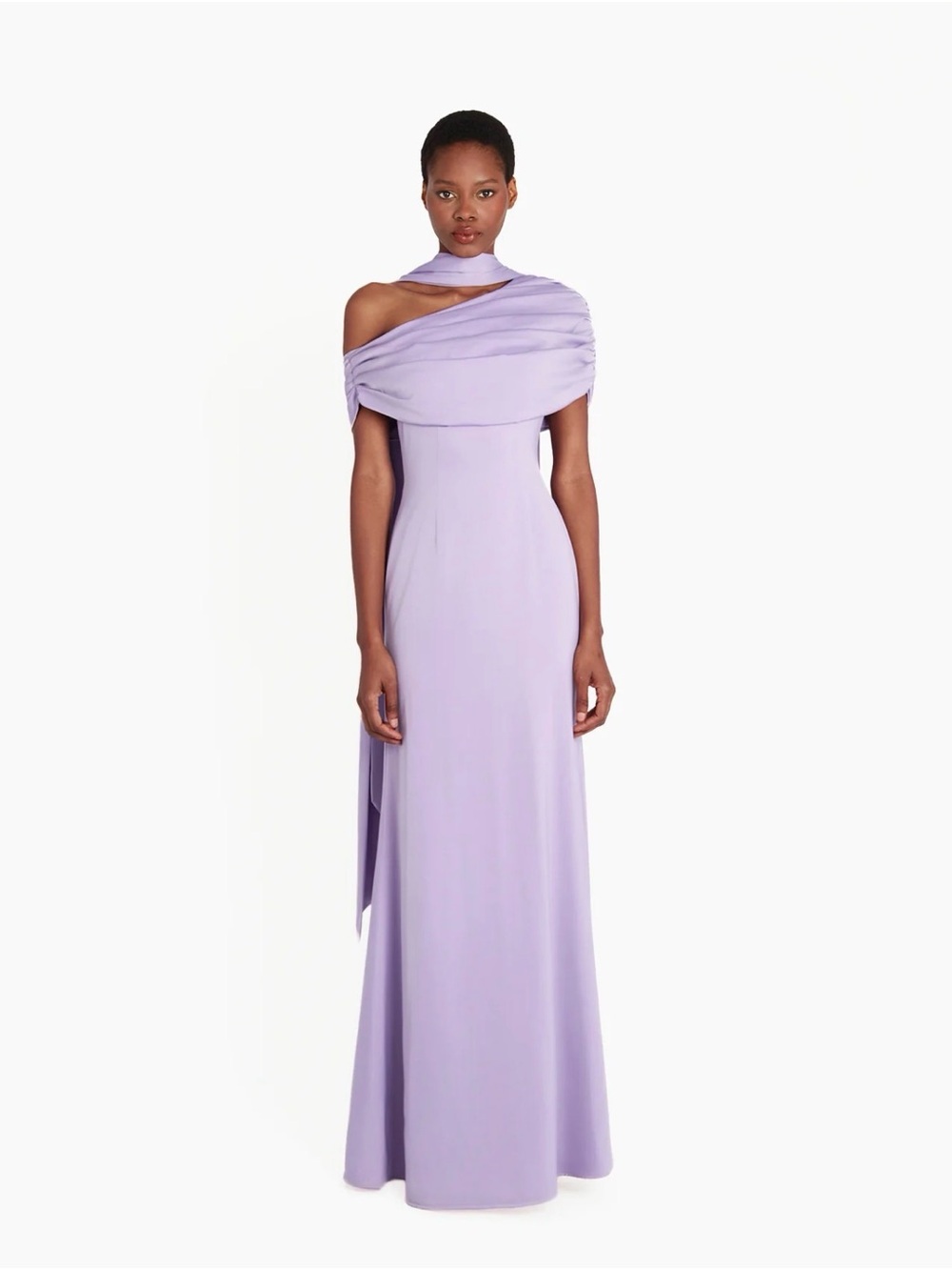 Khanum’s off the shoulder lilac formal dress
